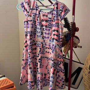 Toddler Girl open back dress